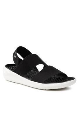 Crocs Сандали Literide Stretch Sandal W 206081 Black/White - Mera.bg