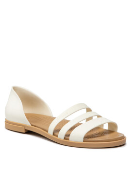 Crocs Сандали Tulum Open Flat W 206109 Oyster/Tan - Mera.bg