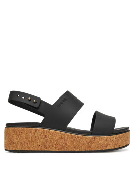 Crocs Сандали Brooklyn Cork Low Wedge 211144 Черен - Mera.bg