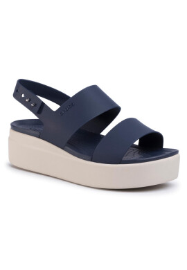 Crocs Сандали Brooklyn Low Wedge W 206453 Navy/Stucco - Mera.bg