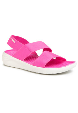 Crocs Сандали Literide Streach Sandal W 206081 Electric Pink/Almost White - Mera.bg