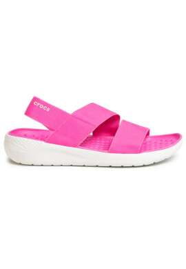 Crocs Сандали Literide Streach Sandal W 206081 Electric Pink/Almost White - Mera.bg