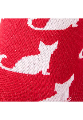 Cup of Sox Дълги чорапи unisex Czerwone Skarpety W Całkiem Białe Koty A Червен - Mera.bg