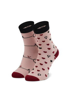 Cup of Sox Дълги чорапи unisex Atak Serca Różowe - Mera.bg