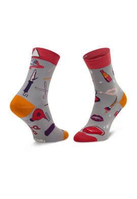 Cup of Sox Дълги чорапи unisex Beauty Sox Сив - Mera.bg