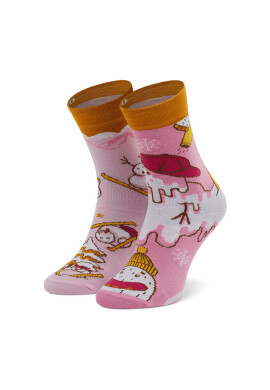 Cup of Sox Дълги чорапи unisex Snowpetki Różowe - Mera.bg