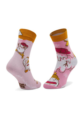 Cup of Sox Дълги чорапи unisex Snowpetki Różowe - Mera.bg