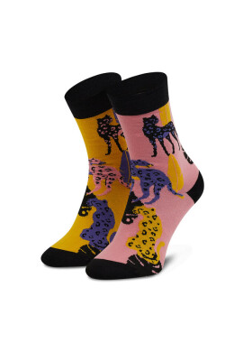 Cup of Sox Дълги чорапи unisex Wild Socks Pantery - Mera.bg