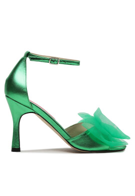 Custommade Сандали Ashley Metallic Bow 999624046 Зелен - Mera.bg