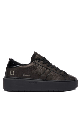 D.A.T.E. Сникърси Hill Low Fur Platform W431-HPF-MN Черен - Mera.bg