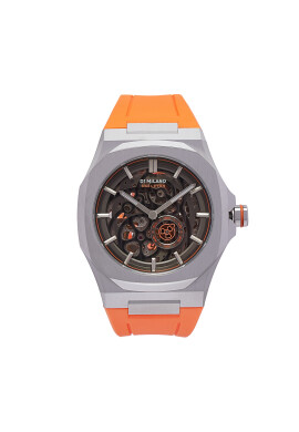 D1 Milano Часовник Slice Orange Skeleton Rubber SKRJ16 Оранжев - Mera.bg