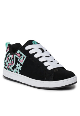 DC Сникърси Court Graffik 300678 Black/Crazy Pink/Tur BPQ - Mera.bg