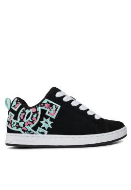 DC Сникърси Court Graffik 300678 Black/Crazy Pink/Tur BPQ - Mera.bg