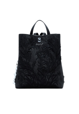 Desigual Дамска чанта Romeo Floral Total B 25WAKP06 Черен - Mera.bg