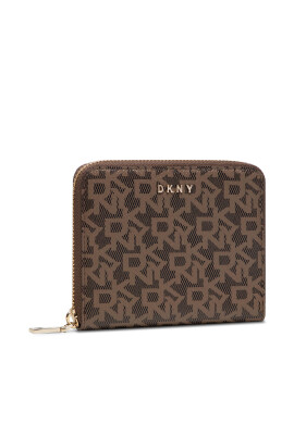 DKNY Голям дамски портфейл Bryant - Sm Zip Aroun R831J656 Кафяв - Mera.bg