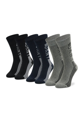 DKNY Комплект 3 чифта дълги чорапи мъжки Gem S5_6216T_DKY Black/Grey Marl/Navy - Mera.bg