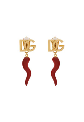 Dolce&Gabbana Обеци с клипс WEQ6C4 W1111 Червен - Mera.bg