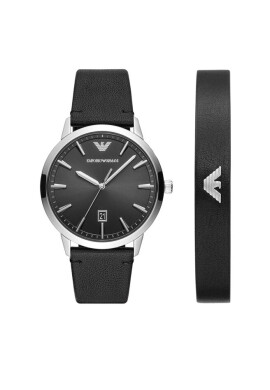 Emporio Armani Часовник AR80064SET Silver/Black - Mera.bg