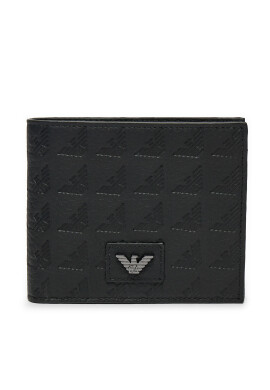 Emporio Armani Голям мъжки портфейл YEM122 YQ67I 80001 Черен - Mera.bg