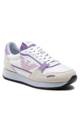 Emporio Armani Сникърси X3X058 XN313 S122 Op.Whi/Lilla/Grigio - Mera.bg