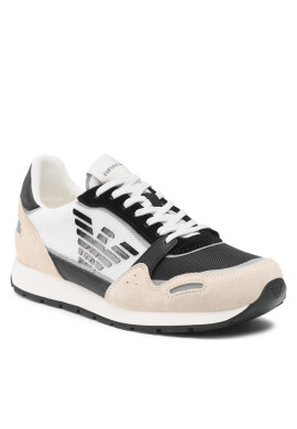 Emporio Armani Сникърси X4X537 XM678 Q826 Beige/Black/Off Whit - Mera.bg