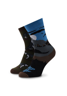 Funny Socks Дълги чорапи unisex Wild Wolf SM2/11 Цветен - Mera.bg