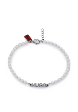 HUGO Гривна E-Smallpearl-Bra 50544521 Бял - Mera.bg