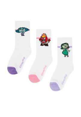 INSIDE OUT 2 Дълги чорапи ACCCS-SS25-337PIO(3-PACK) Бял - Mera.bg