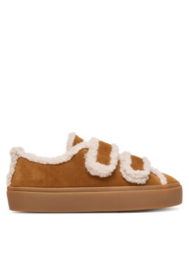 Inuikii Сникърси Shearling Low Velcro 1001.001.0231 Кафяв - Mera.bg