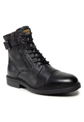 Jack&Jones Ботуши Jfwholland Leather 12217007 Black - Mera.bg