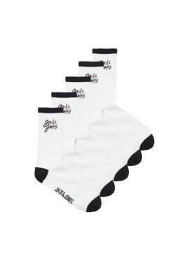 Jack&Jones Junior Комплект 5 чифта дълги чорапи детски 12253242 Бял - Mera.bg