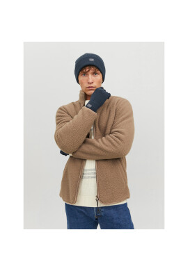 Jack&Jones Комплект шапка и ръкавици 12168383 Тъмносин - Mera.bg