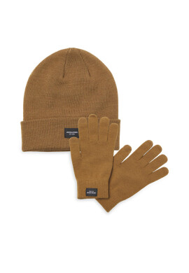 Jack&Jones Комплект шапка и ръкавици 12168383 Rubber 4087888 - Mera.bg