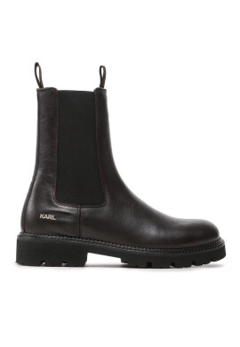 KARL LAGERFELD Боти тип челси KL11880 Dark Brown Lthr - Mera.bg