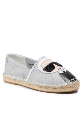 KARL LAGERFELD Еспадрили KL80111 Silver Canvas - Mera.bg