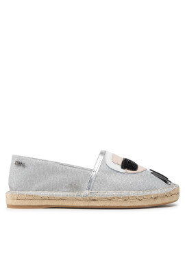 KARL LAGERFELD Еспадрили KL80111 Silver Canvas - Mera.bg