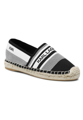 KARL LAGERFELD Еспадрили KL80175 White Knit Textile W/Black - Mera.bg