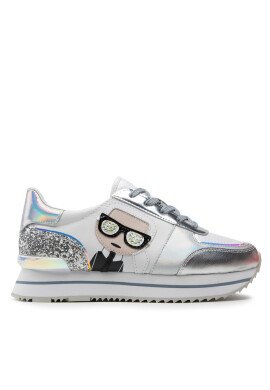 KARL LAGERFELD Сникърси KL61932 White Lth/Txt W/Iridesnt - Mera.bg
