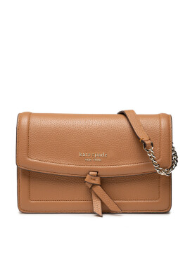 Kate Spade Дамска чанта Knott Pebbled Leather Flap Cro K6830 Bungalow 200 - Mera.bg