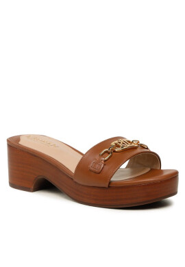 Lauren Ralph Lauren Чехли Roxanne 802891400002 Polo Tan - Mera.bg