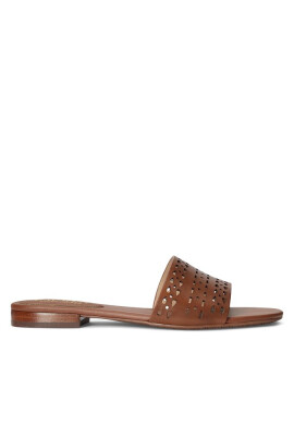 Lauren Ralph Lauren Чехли Andee 802904285001 Deep Saddle Tan - Mera.bg