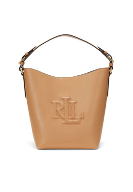 LAUREN RALPH LAUREN Дамска чанта Medium Witley Leather Bucket Bag 431950855008 Кафяв - Mera.bg