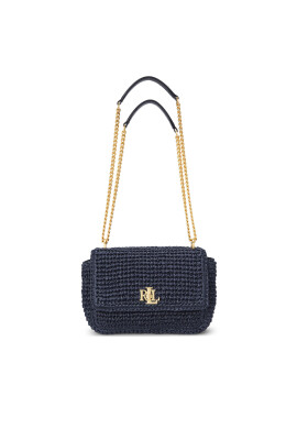 LAUREN RALPH LAUREN Дамска чанта Woven Straw Medium Sophee Shoulder Bag 431920043005 Тъмносин - Mera.bg