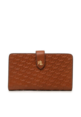 LAUREN RALPH LAUREN Голям дамски портфейл Tech Wristlt 432883669007 Кафяв - Mera.bg