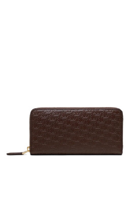 LAUREN RALPH LAUREN Голям дамски портфейл Zip Cont Wlt 432883655002 Кафяв - Mera.bg