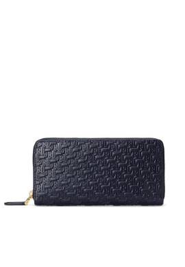 Lauren Ralph Lauren Голям дамски портфейл Zip Cont Wlt 432883655008 French Navy - Mera.bg