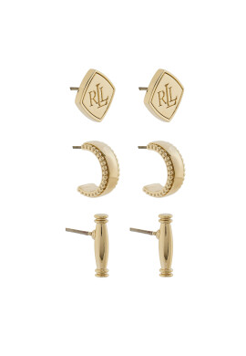 LAUREN RALPH LAUREN Комплект 3 чифта обеци 14G00849 Златист - Mera.bg