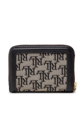 Lauren Ralph Lauren Малък дамски портфейл Ovl Sm Zip 432872650002 Black/Black - Mera.bg