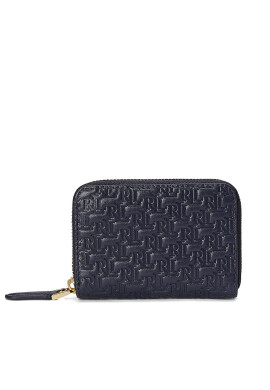 LAUREN RALPH LAUREN Малък дамски портфейл Sm Zip Wllet 432883664008 Тъмносин - Mera.bg