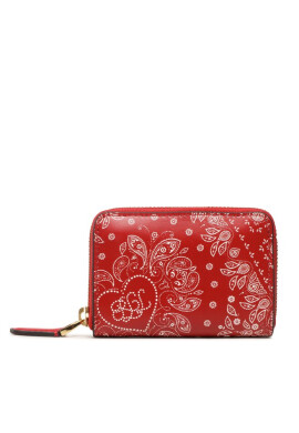 Lauren Ralph Lauren Малък дамски портфейл Sm Zip Wllet 432891183001 Red Bandana Print/Rl2000 Red - Mera.bg